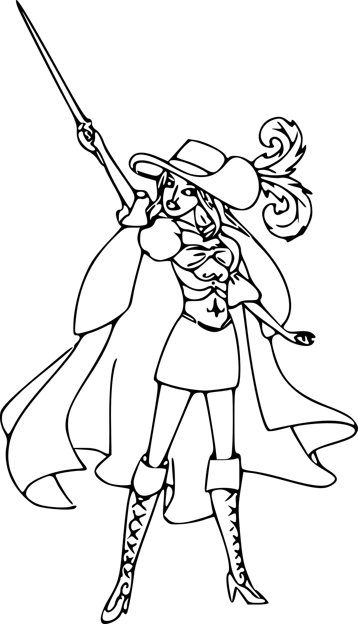 Barbie And The Three Musketeers coloring page