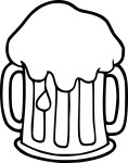 Beer coloring page