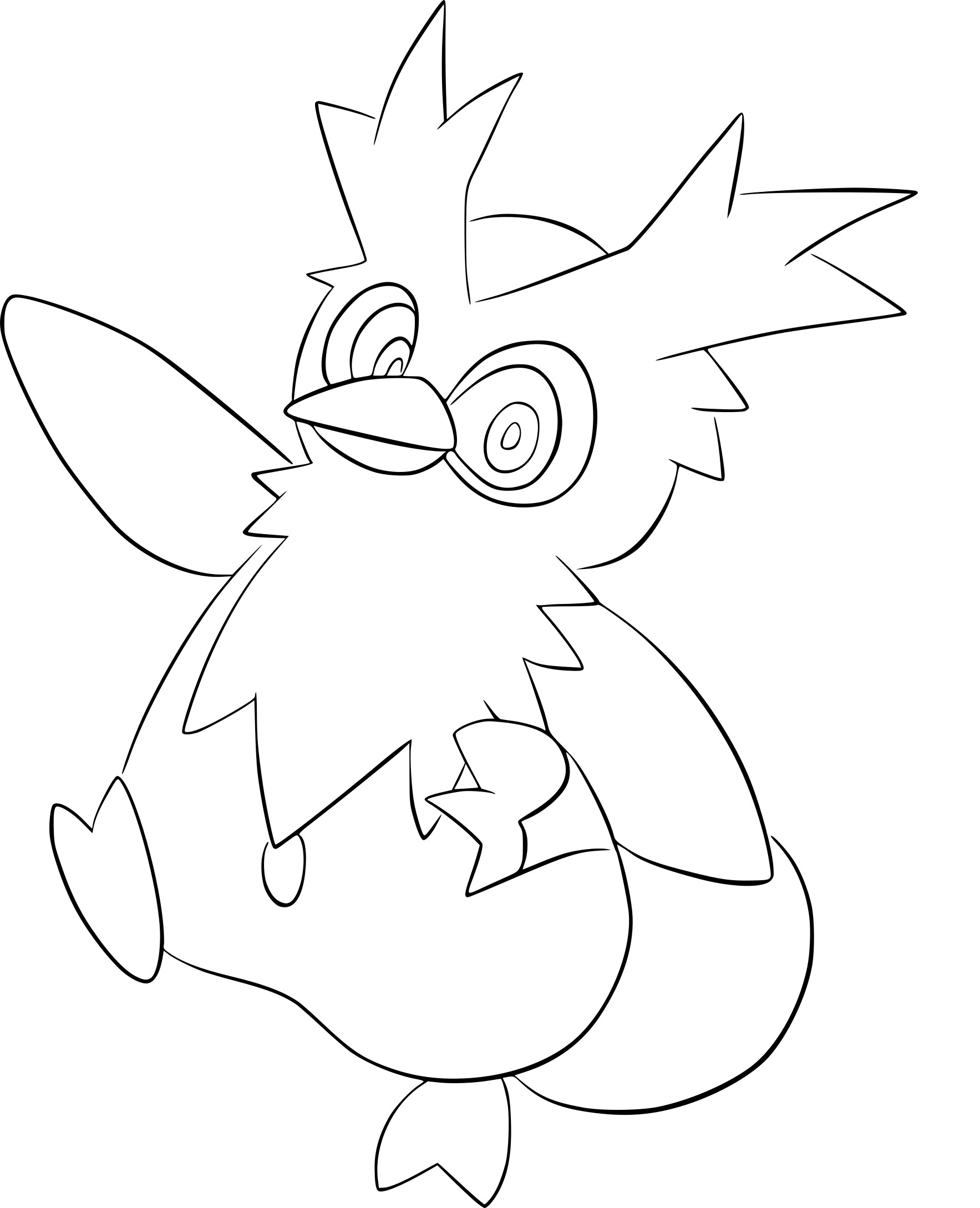 Delibird Pokemon coloring page