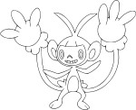 Ambipom Pokemon coloring page