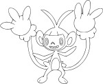 Disegno di Pokemon Ambipom da colorare