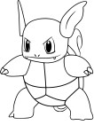 Wartortle Pokemon Go coloring page