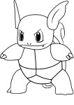 Disegno di Wartortle Pokemon Go da colorare