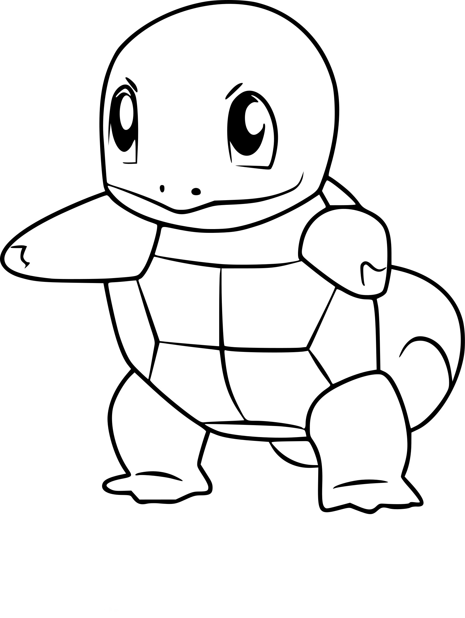 Coloriage Carapuce Pokemon Go à Imprimer