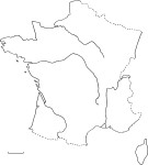 Blank Map Of France coloring page