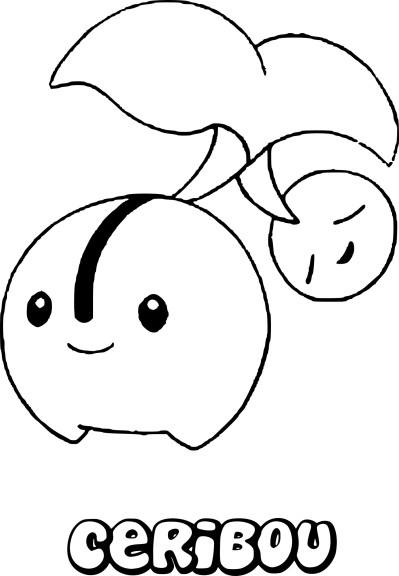 Cherubi Pokemon coloring page