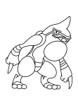 Toxicroak Pokemon coloring page