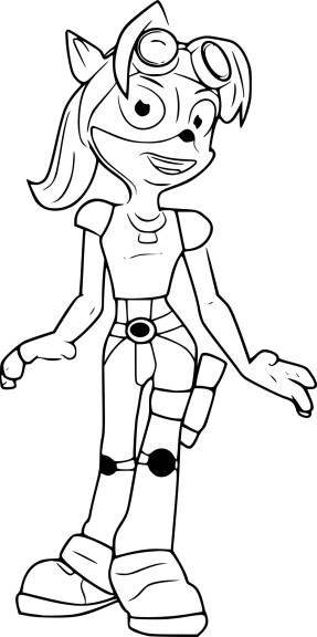 Coloriage Coco Bandicoot