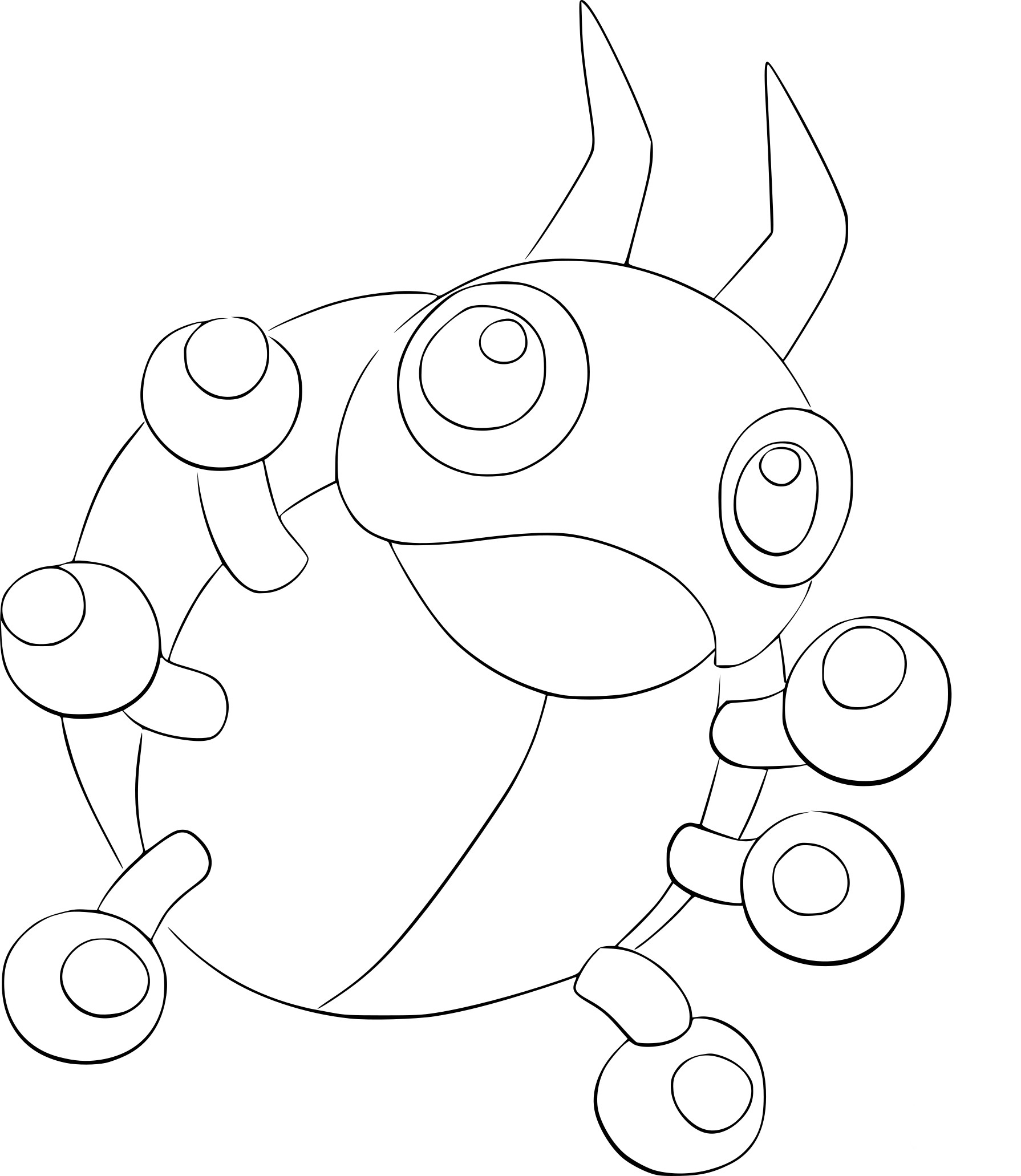 Ledyba Pokemon coloring page