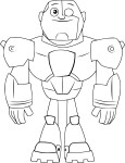 Cyborg Teen Titans coloring page