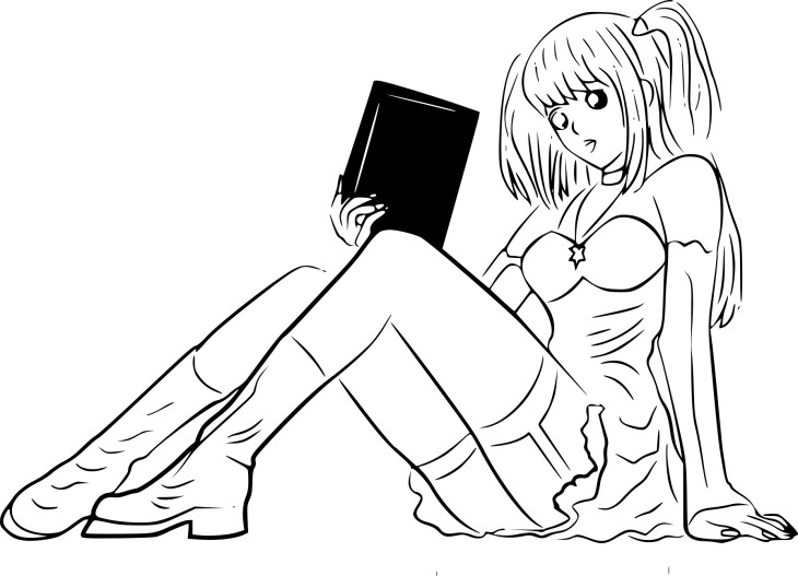 Disegno di Death Note Misa Amane da colorare