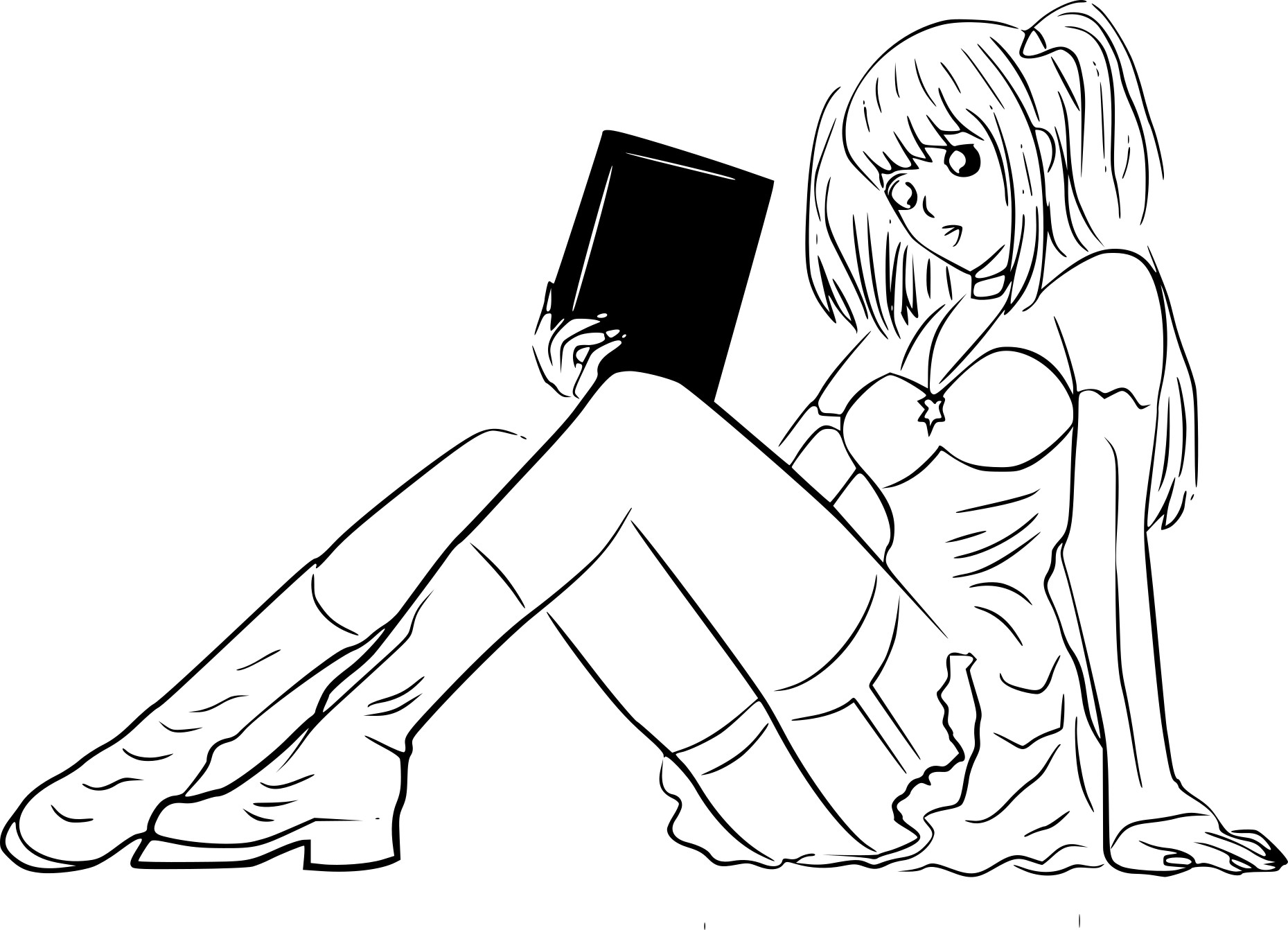 Disegno di Death Note Misa Amane da colorare