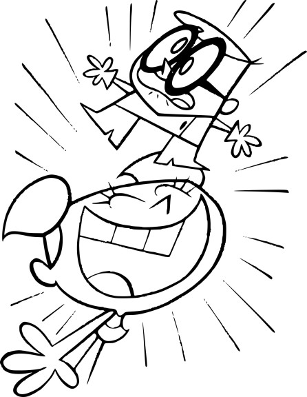 Dexter coloring page