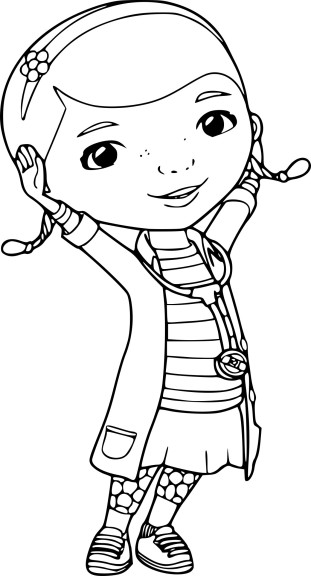 Doctor The Plush coloring page