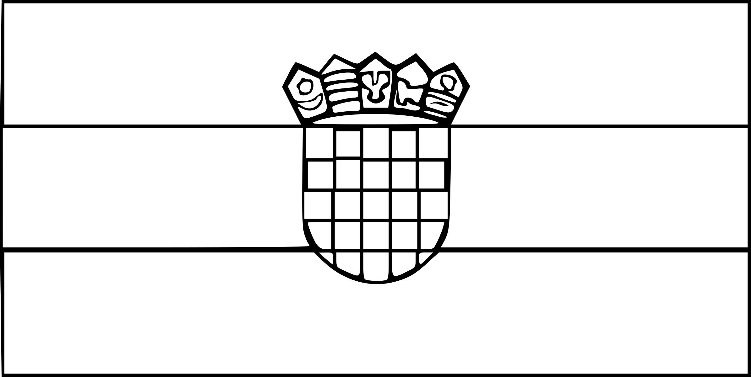 Croatia Flag coloring page