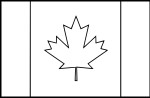 Coloriage drapeau du Canada