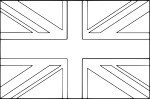 Coloriage drapeau Royaume-Uni