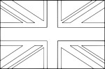 United Kingdom Flag coloring page