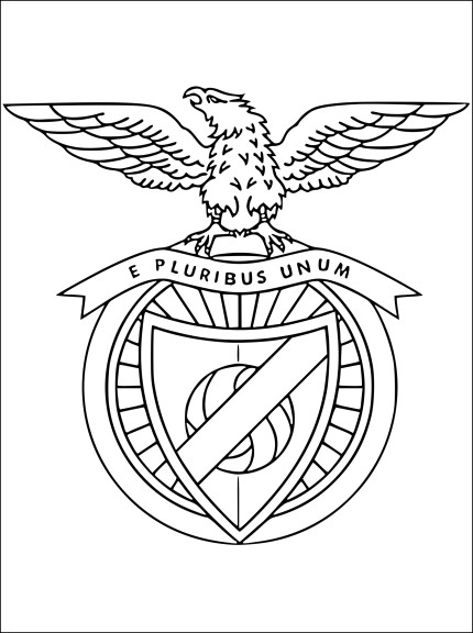 Benfica Crest coloring page