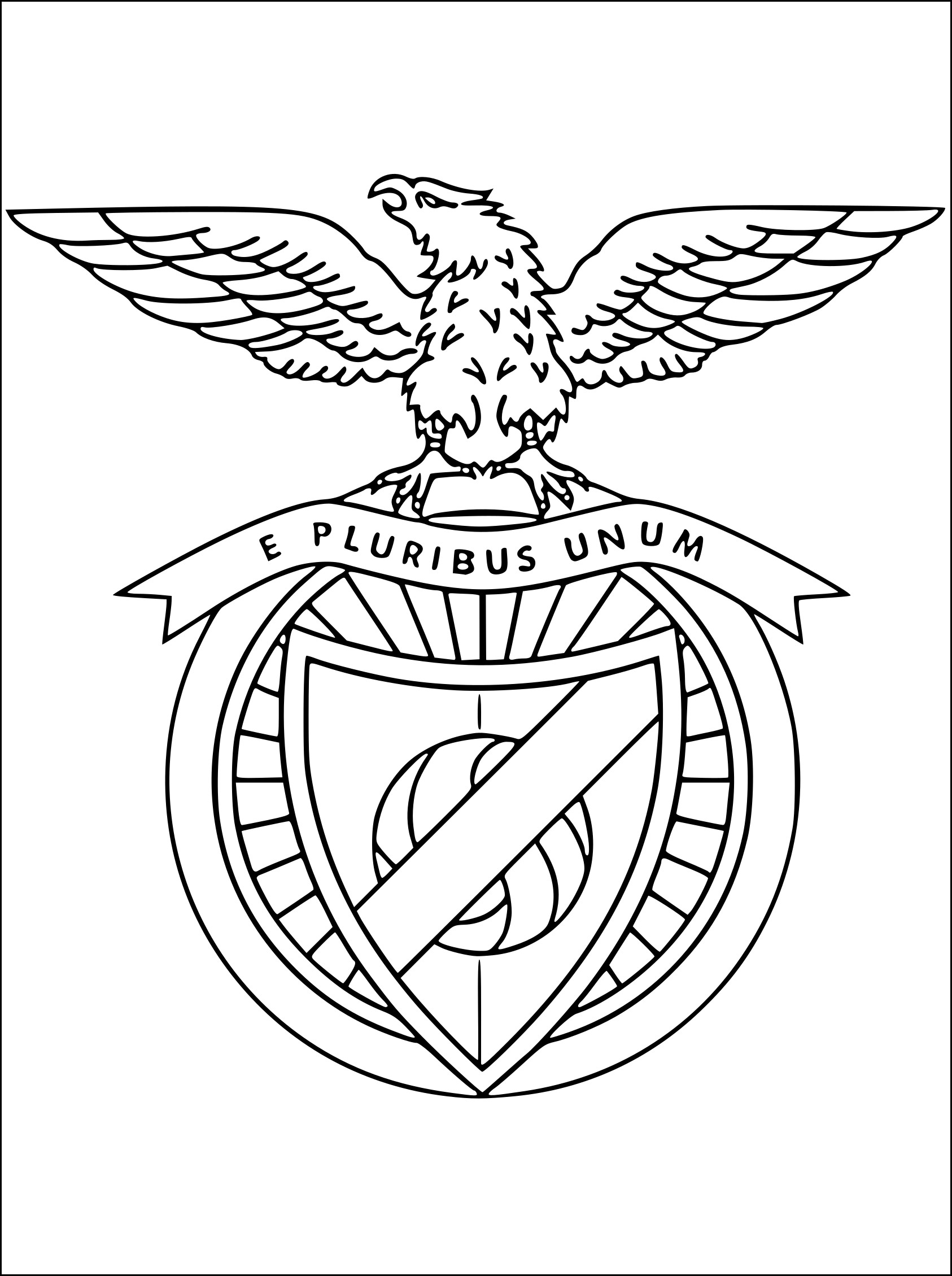 Benfica Crest coloring page