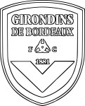 Disegno di Girondins De Bordeaux Crest da colorare