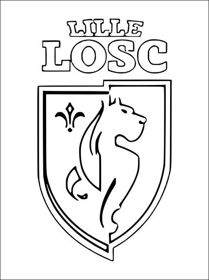 Lille Crest coloring page