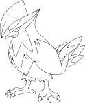 Pokemon Staraptor coloring page