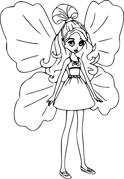 Fairy Janessa coloring page