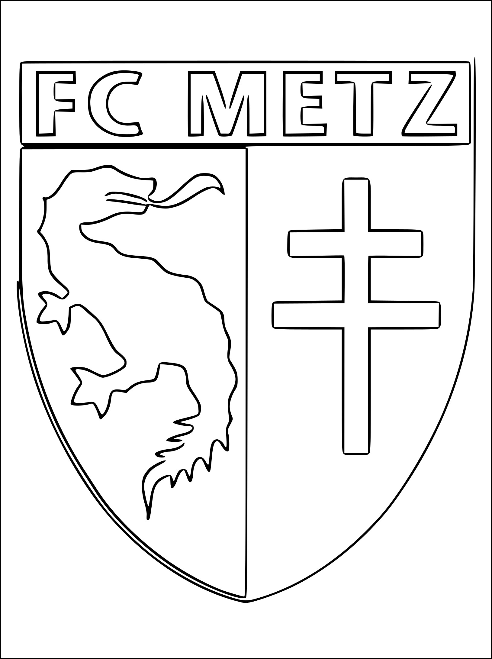 Metz Soccer coloring page