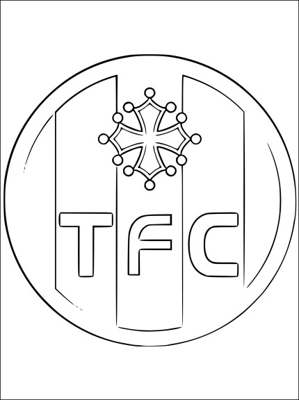 Soccer Toulouse coloring page