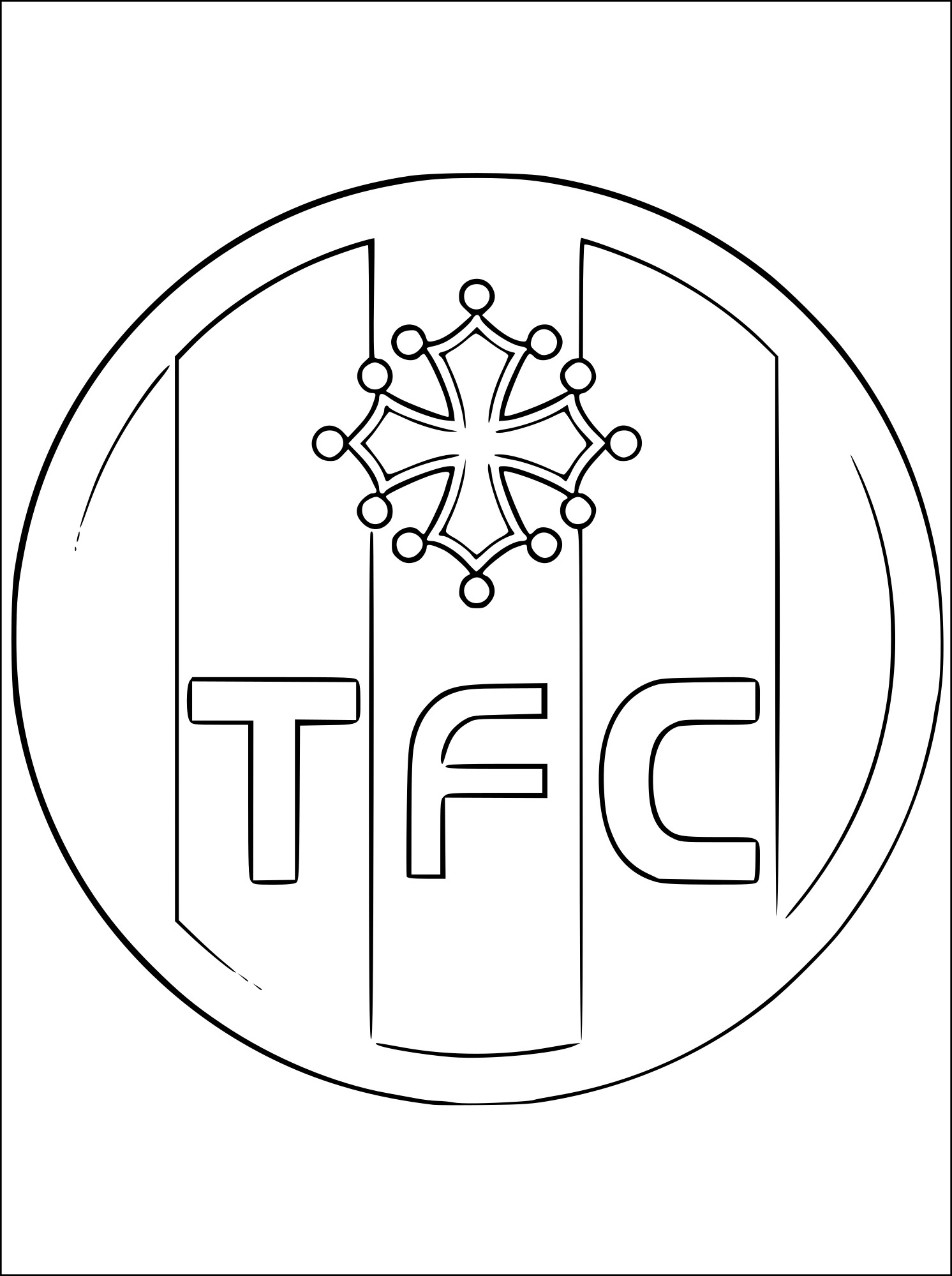 Soccer Toulouse coloring page