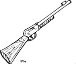 Shotgun coloring page