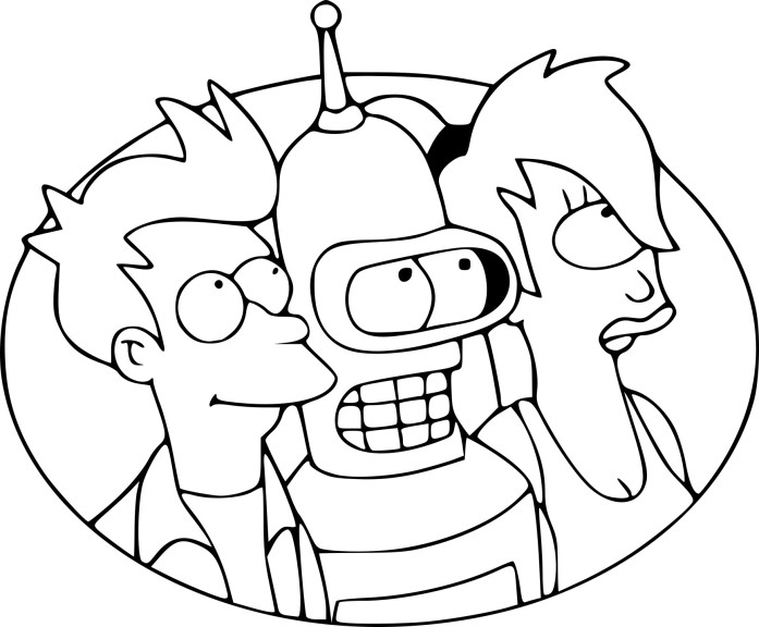 Disegno di Futurama da colorare