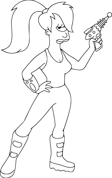 Coloriage Futurama Turanga