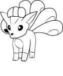 Disegno di Vulpix Pokemon Go da colorare