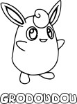 Wigglytuff Pokemon coloring page