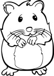 Hamster coloring page