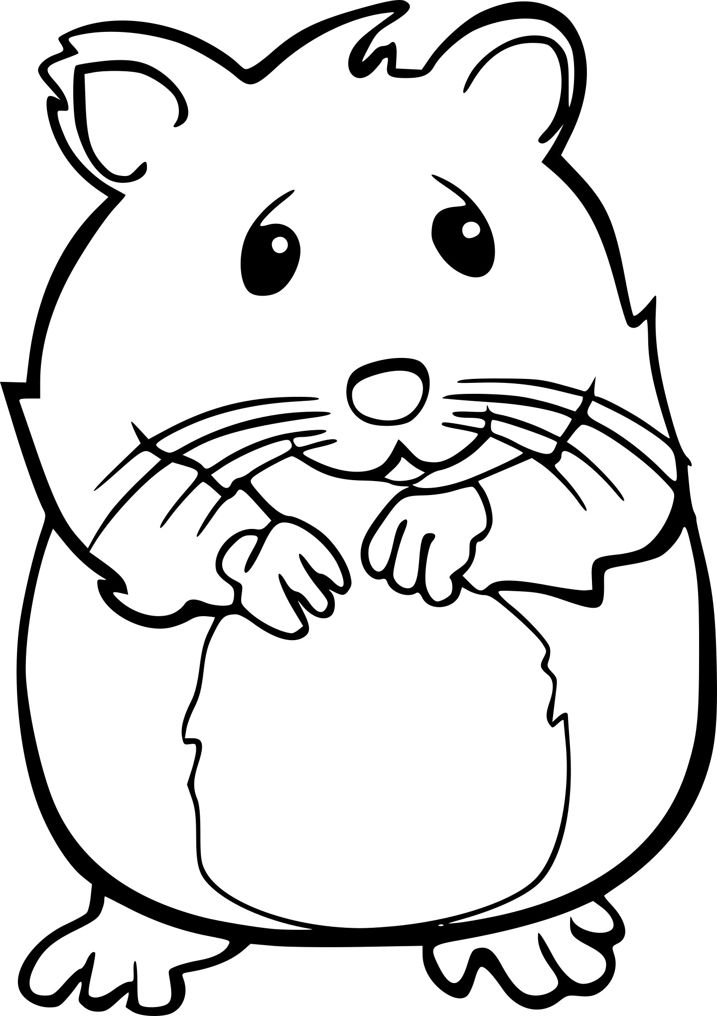 Coloriage hamster