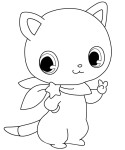 Disegno di Gatto Jewelpets da colorare