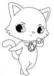 Jewelpets Garnet coloring page