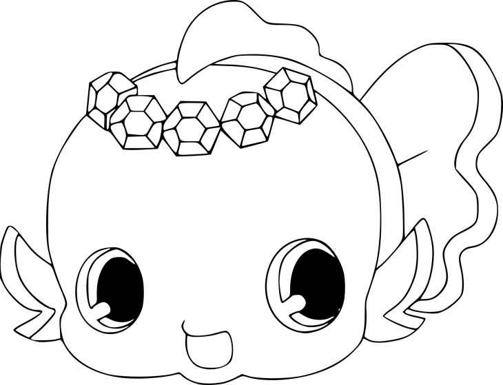 Disegno di Jewelpet Aqua da colorare