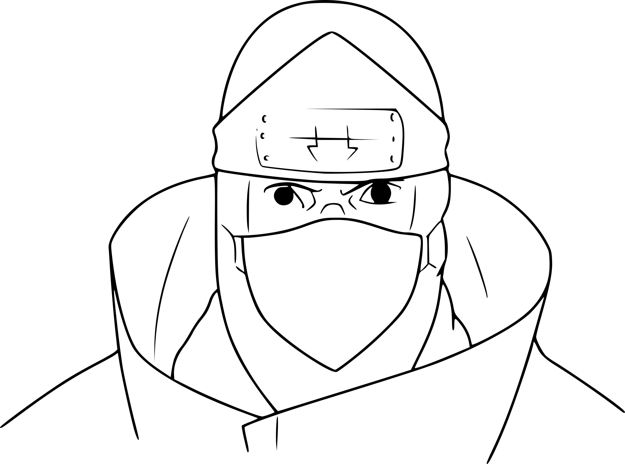 Kakuzu Naruto coloring page