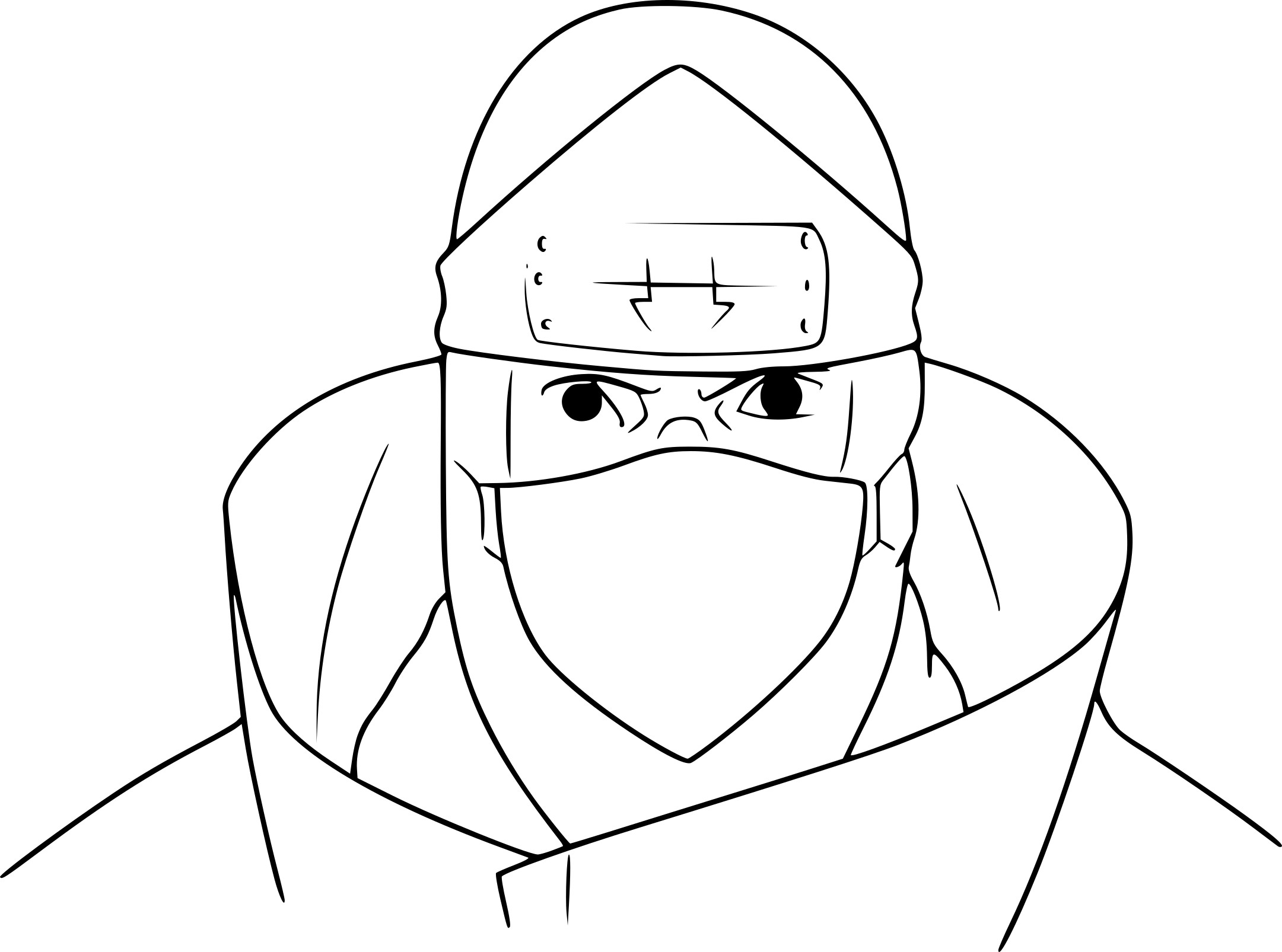 Disegno di Kakuzu Naruto da colorare