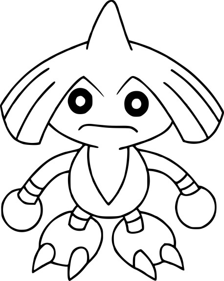 Hitmontop Pokemon coloring page