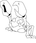 Pokemon Krabby coloring page