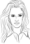 Coloriage Kristen Stewart