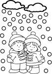 Coloriage la neige