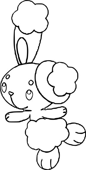 Disegno di Pokemon Buneary da colorare
