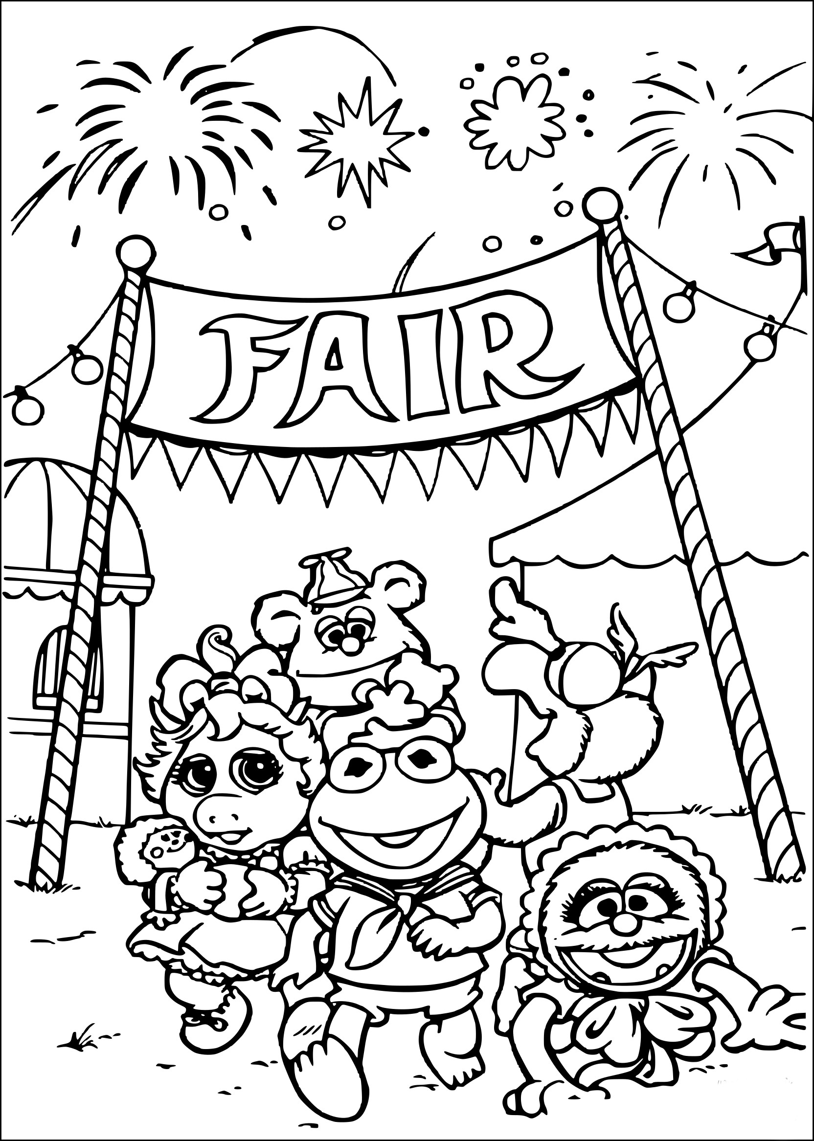 The Muppets coloring page