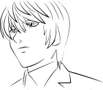 Light Yagami Death Note coloring page